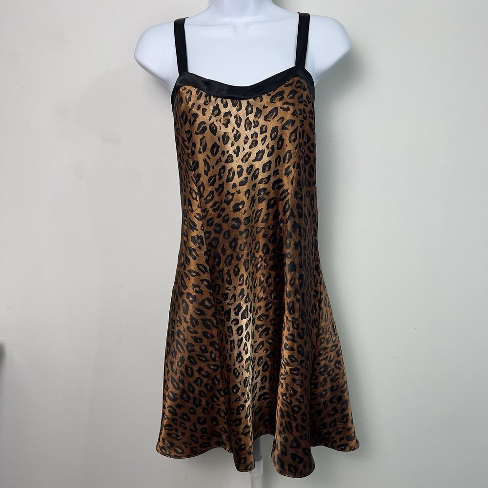 Vintage Kathy Ireland Womens Size Large Animal Print Sexy Nightgown